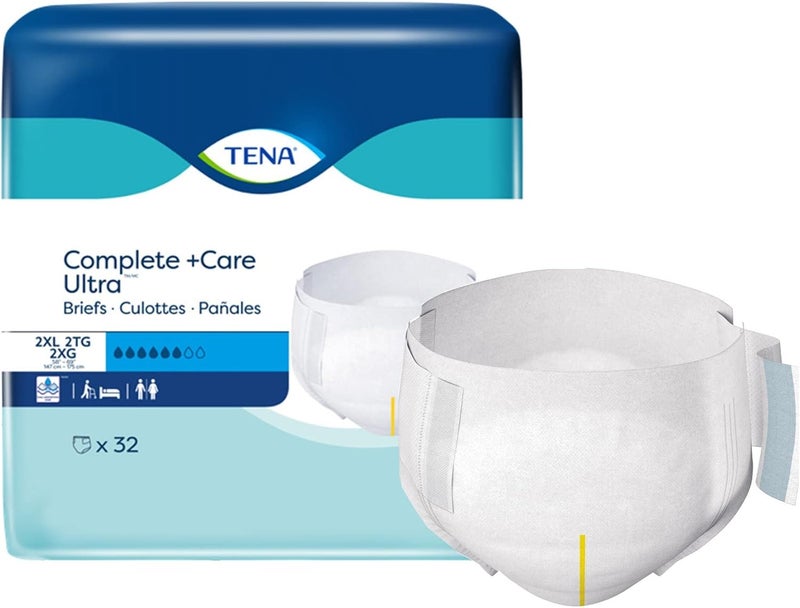 Tena Complete Care Ultra Incontinence Brief Moderate Absorbency 2XLarge 32 Count - Image 1