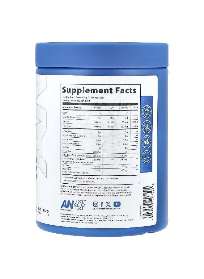Abe - ABE, Pre-Workout, Fruit Punch, 13.75 oz (390 g) - Image 1