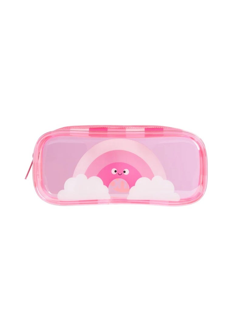 Tinc Pink Rainbow Novelty Pencil Case - Image 1
