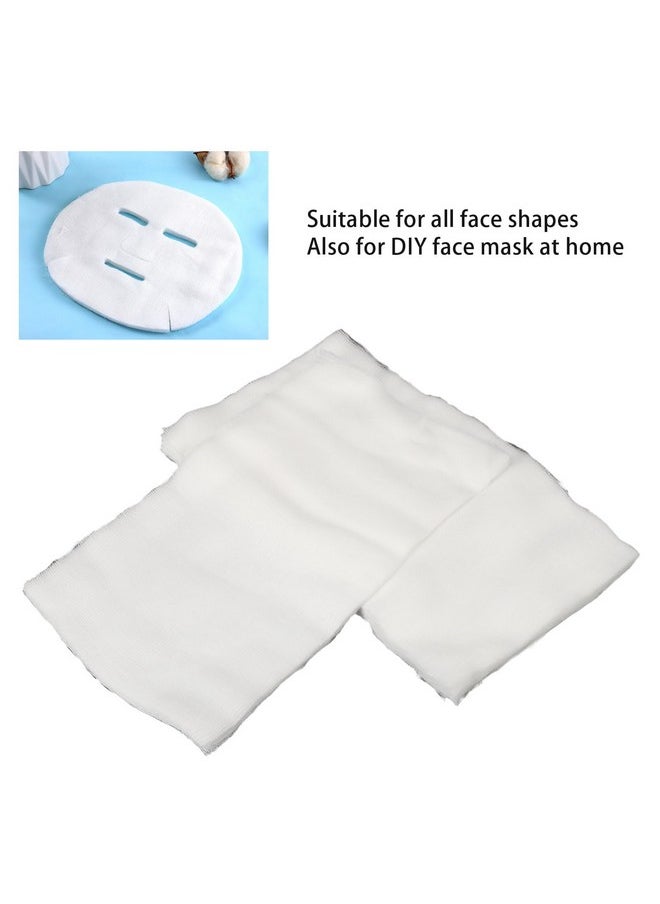 ZJchao - Gauze Face Mask 100Pcs Gauze Facial Mask Strong Water Absorption Disposable Diy Face Skin Mask Sheets Gauze Face Pad Gauze Skin Mask For Beauty Salon And Home Use - Image 1