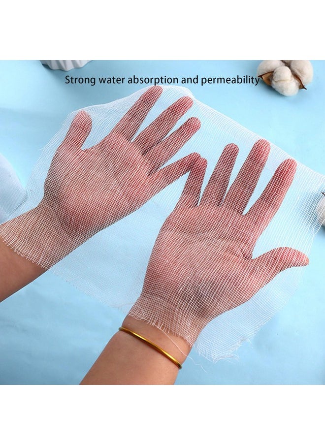 ZJchao - Gauze Face Mask 100Pcs Gauze Facial Mask Strong Water Absorption Disposable Diy Face Skin Mask Sheets Gauze Face Pad Gauze Skin Mask For Beauty Salon And Home Use - Image 1