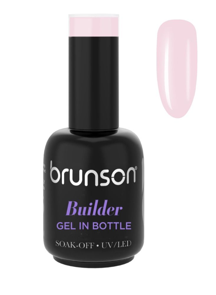 brunson Builder Gel, 10 in-1 Builder Gel In A Bottle 18ml Soak Off UV/LED Hard Gel for Nail extension Builder Base Gel Nail Polish for Long lasting Fake Nails Manicure Strong Nails Tips for Nail Art