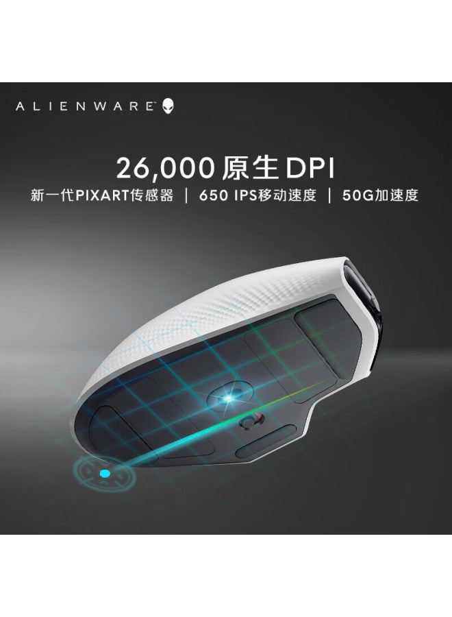 Alienware 620m+510k Keyboard And Mouse Combo Rgb High-end Gaming Peripherals, Gift For Girlfriend, Holiday Present, White