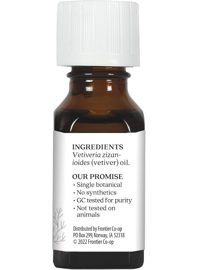 Aura Cacia Vetiver Essential Oil 15ml - Image 5