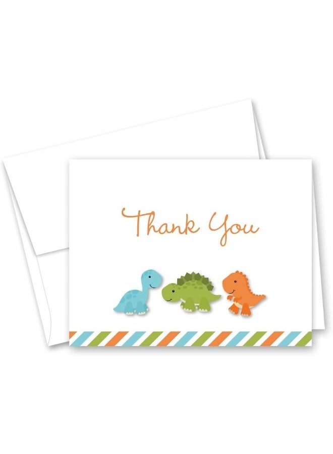 MyExpression.com بطاقات شكر لحفلات الأطفال أو استحمام الأطفال بتصميم ديناصور 50 قطعة من MyExpression.com - Image 1