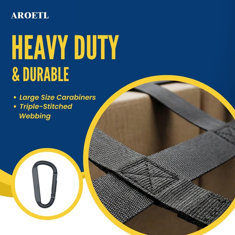 AROETL Heavy Duty Tailgate Net - 60'' x 18'' for Pickup Truck Bed, Easy-to-Use Fit for Trucks from Chevy, Ford, GMC, Dodge Ram - Image 4