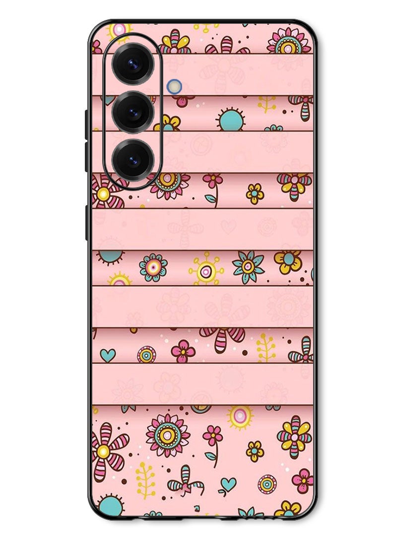 Theodor Case Compatible with Samsung Galaxy A37 Protection Shockproof Bumper Cover Small Flowers - Image 1