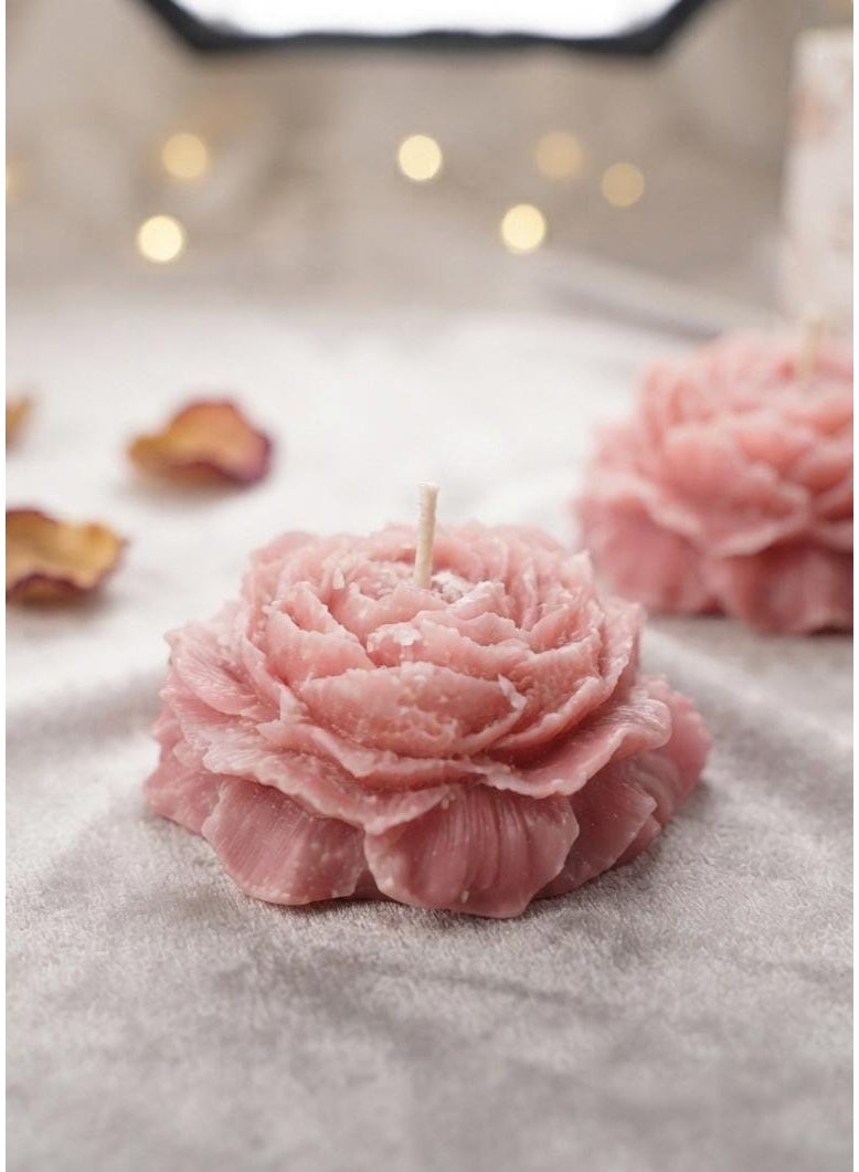 Handmade decorative candle with a blooming flower design - a beautiful piece for home and gifts - Image 2