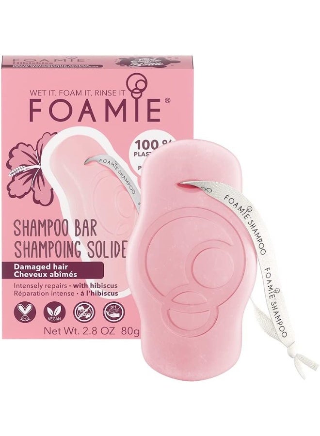 Foamie Solid Shampoo Bar HibisKiss 80g - Image 1