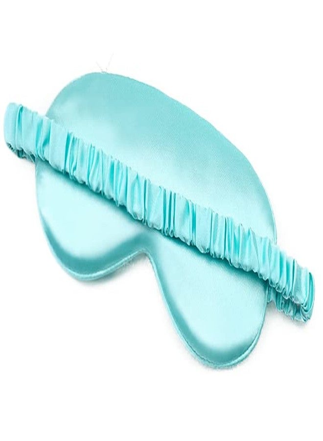 AUGEN Mulberry Silk Eye Mask, Super Smooth Sleep Mask And Blind Fold (3, Blue 2, Pack of 2) - Image 2