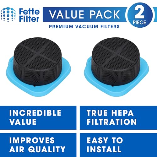 Fette Filter - HNVDF10 Replacement Vacuum Filter Set Compatible with BLACK+DECKER Dustbuster Blast Cordless Handheld Vacuum Models HNVD220J00, HNVD220 - Pack of 2 - Image 2