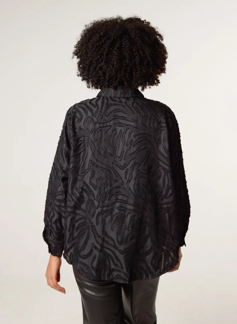 Blue Vanilla Burnact Oversized Shirt