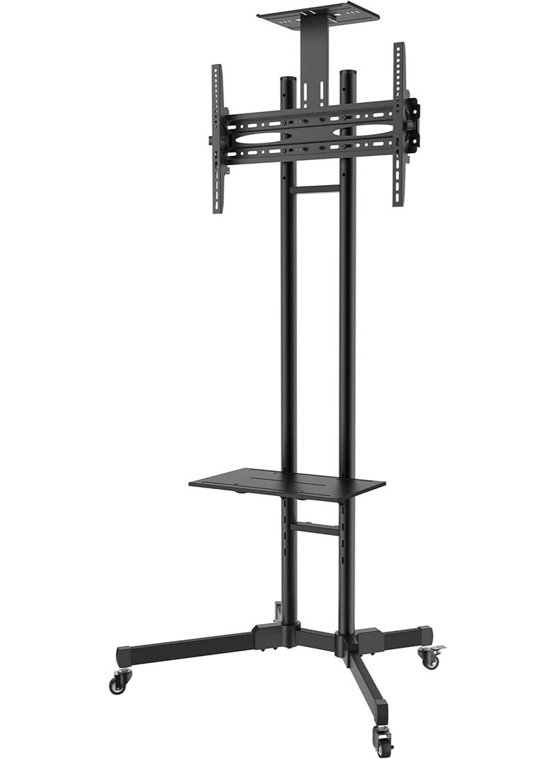 Camera shelf & AV shelf included. TV cart is ideal for commercial use in offices, schools, hotels, airports, laboratories, lobbies, hospitals, churches. - Image 5