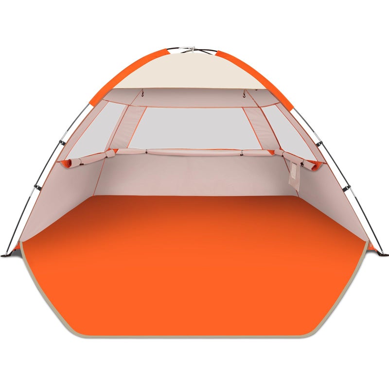 Gorich Beach Tent Sun Shelter for 3/4/6/8/10 Person with UPF 50ï¼‹ UV Protection, Lightweight & Easy Setup Beach Shade Canopy, Portable Beach Shade Tent Beach Cabana - Image 1
