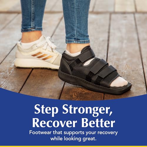 Brace Direct Post-Op Shoe - Adjustable Orthopedic Walking Shoe for Broken Foot & Toe, Stress Fractures, Bunions, Post-Surgery Recovery, Left or Right Foot, Women M (US Shoe Size 7.5-8.5/24.5 cm) - Image 5
