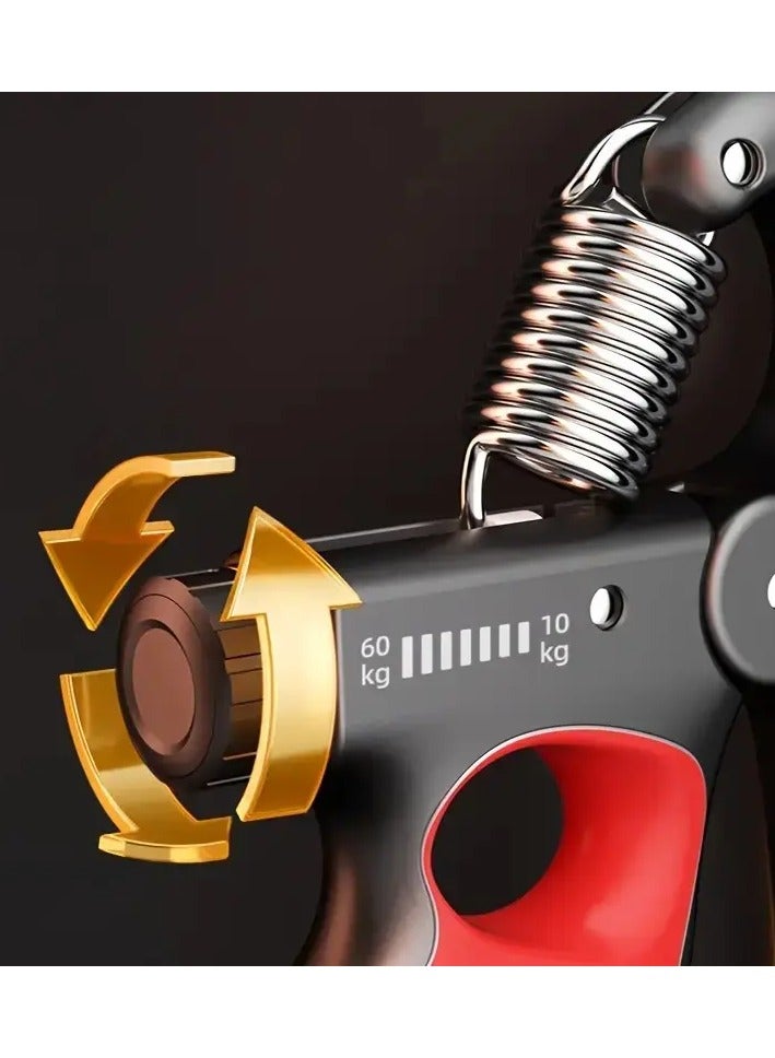 بيوينتي مقبض تقوية قبضة اليد قابل للتعديل من 5 إلى 100 كجم – مع عداد ميكانيكي، لتدريب المعصم والساعد في المنزل أو الجيم - Image 5
