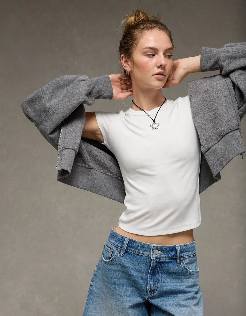 American Eagle  AE Hey Baby Tee for Women | Best Price UAE