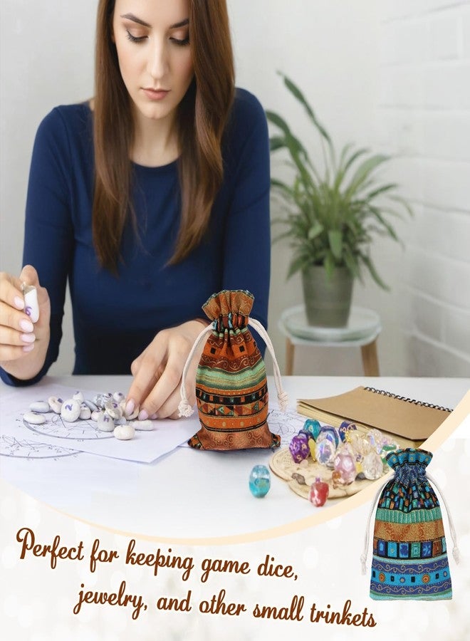 كيلوفلاي حقيبة مجوهرات مصرية من كيلوفلاي، 12 قطعة، بنقشة أزتيكية، محفظة نقود برباط، حقيبة هدايا - Image 5