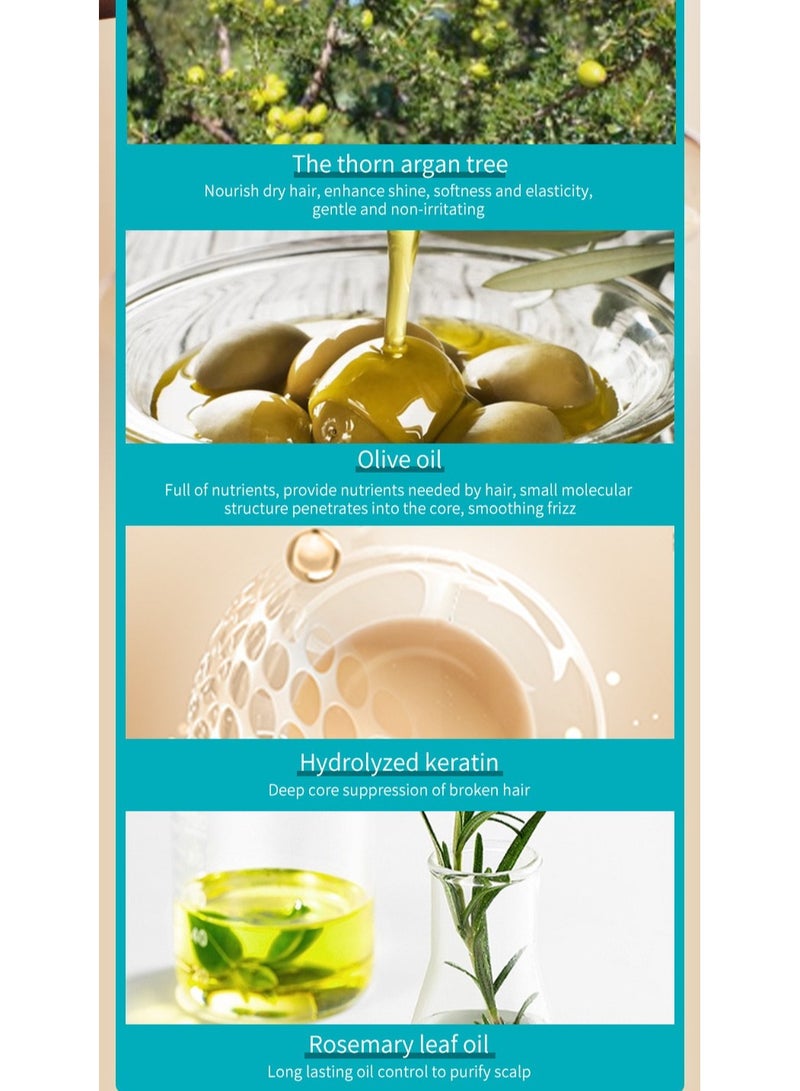 QANZIRE Moroccan Hair Oil, Anti-Frizz and Smooth Hair Oil 100ml - Image 5