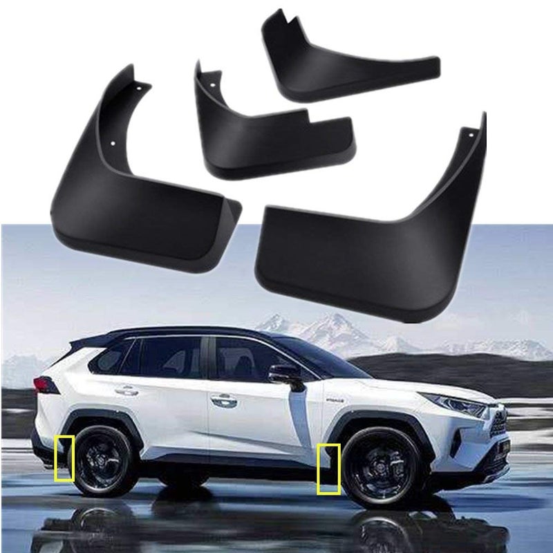 Generic TOPGRIL Mud Flaps Kit for Toyota XA50 RAV4 2019-2023 Mud Splash Guard Front and Rear 4-PC Set by - Image 1