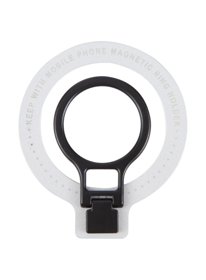 هيدج حامل هاتف مغناطيسي حلقي وحامل MagSafe، حامل هاتف محمول فائق النحافة من سبائك الزنك، قابل للدوران 360 درجة، متوافق مع هواتف MagSafe وحافظاتها، أسود اللون - Image 1