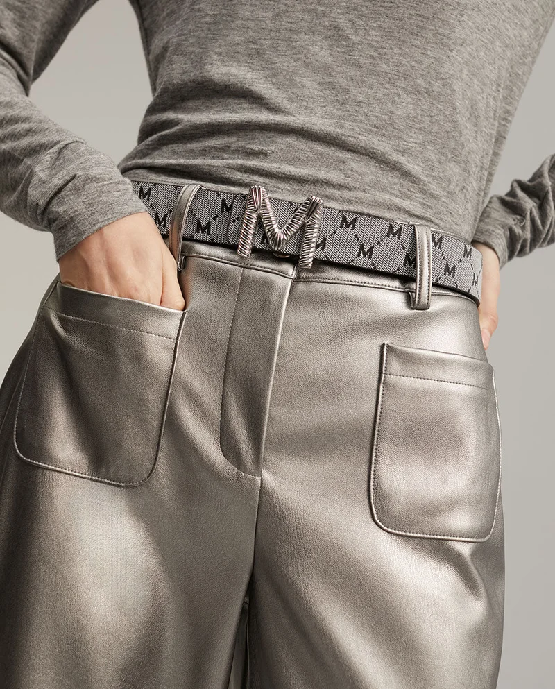 Lola Casademunt Grey and black reversible belt