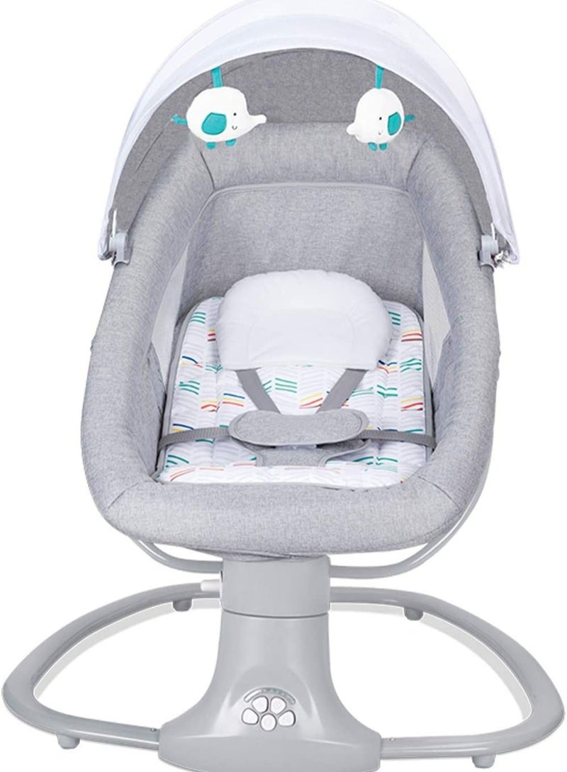 Baby Swing for Infants Rocking Chair with Remote Control 3-in-1 Adjustable backrest Baby Bouncer Electric Adjustable Rocking Chair - Image 1
