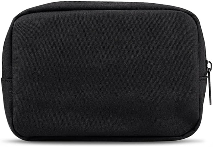 ERCRYSTO Universal Electronics/Accessories Soft Carrying Case Bag, Durable & Light-weight,Suitable for Out-going, Business, Travel and Cosmetics Kit (Small-Black) - Image 1