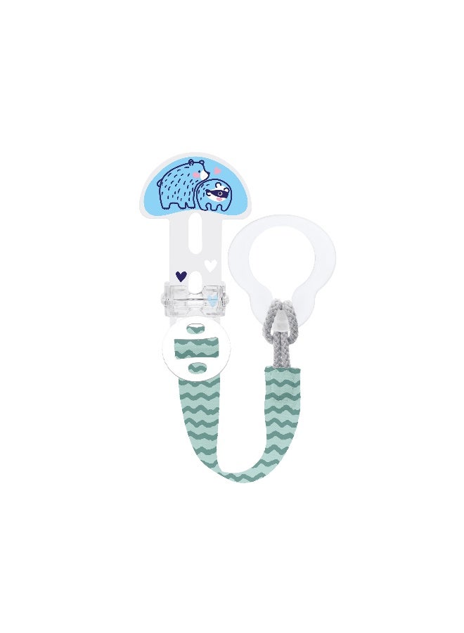 MAM Clip It! Adjustable Pacifier Holder Clip, Boy - Image 1