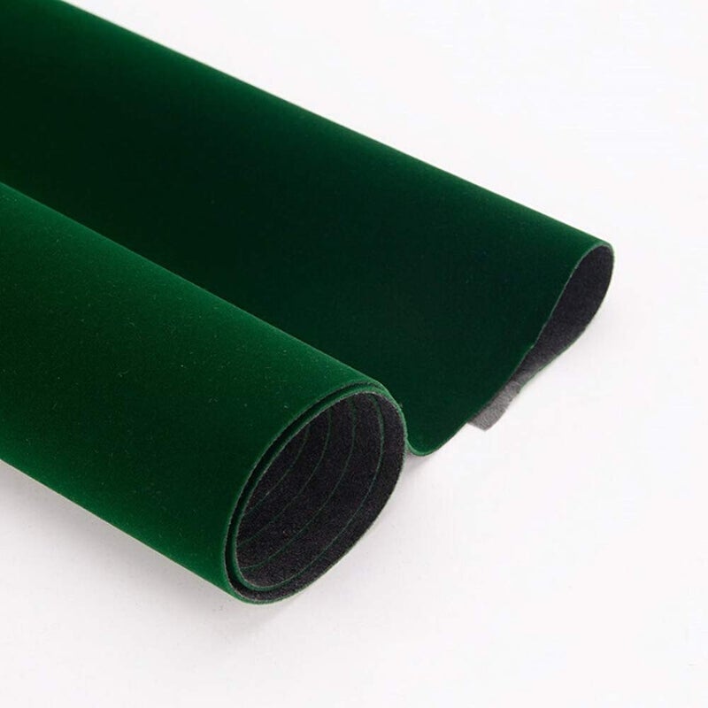 Taogift Self Adhesive Green Velvet Flock Liner Sticker for Drawer Dresser Cabinets Jewlery Displays Backsplash Arts Crafts Decor (Green, 17.7x98 Inches) - Image 5