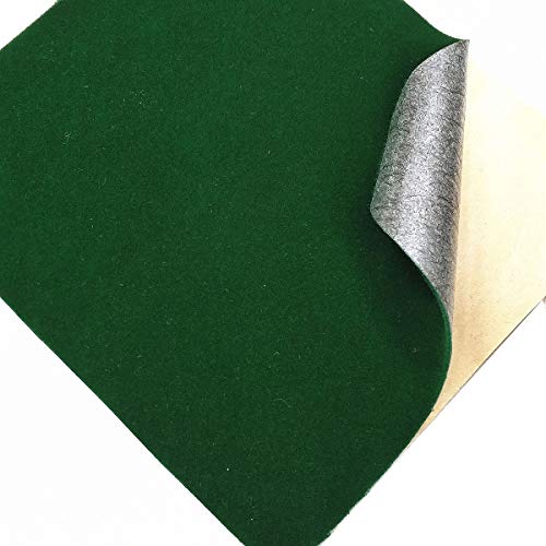 Taogift Self Adhesive Green Velvet Flock Liner Sticker for Drawer Dresser Cabinets Jewlery Displays Backsplash Arts Crafts Decor (Green, 17.7x98 Inches) - Image 2