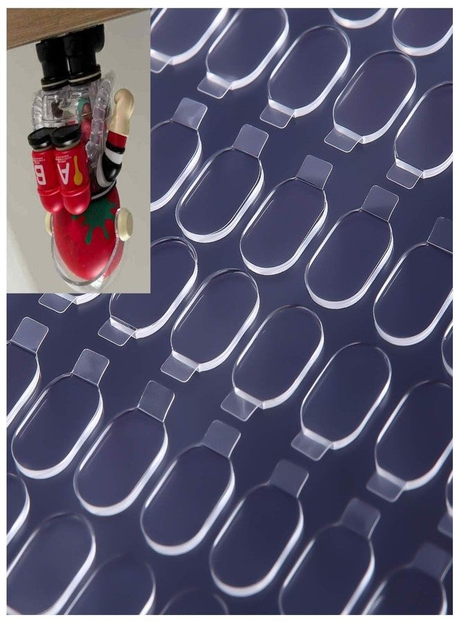 kocymin Double Sided Tape Adhesive Putty with Pull Tabs, 100 Clear Dots, 0.31''x0.51'' Removable Sticky Tack, Waterproof Mounting Putty Glue Dot for Festival Balloons Decor Picture - Image 1