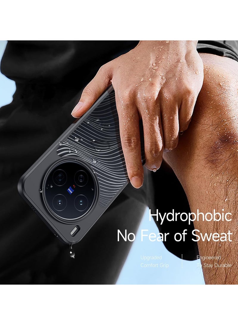 general Transparent Protective Case Compatible with Vivo X300 Sleek lines with a matte-finish transparent back cover Fingerprint-resistant and drop-proof PC+TPU shock-absorbing protective case - Image 4