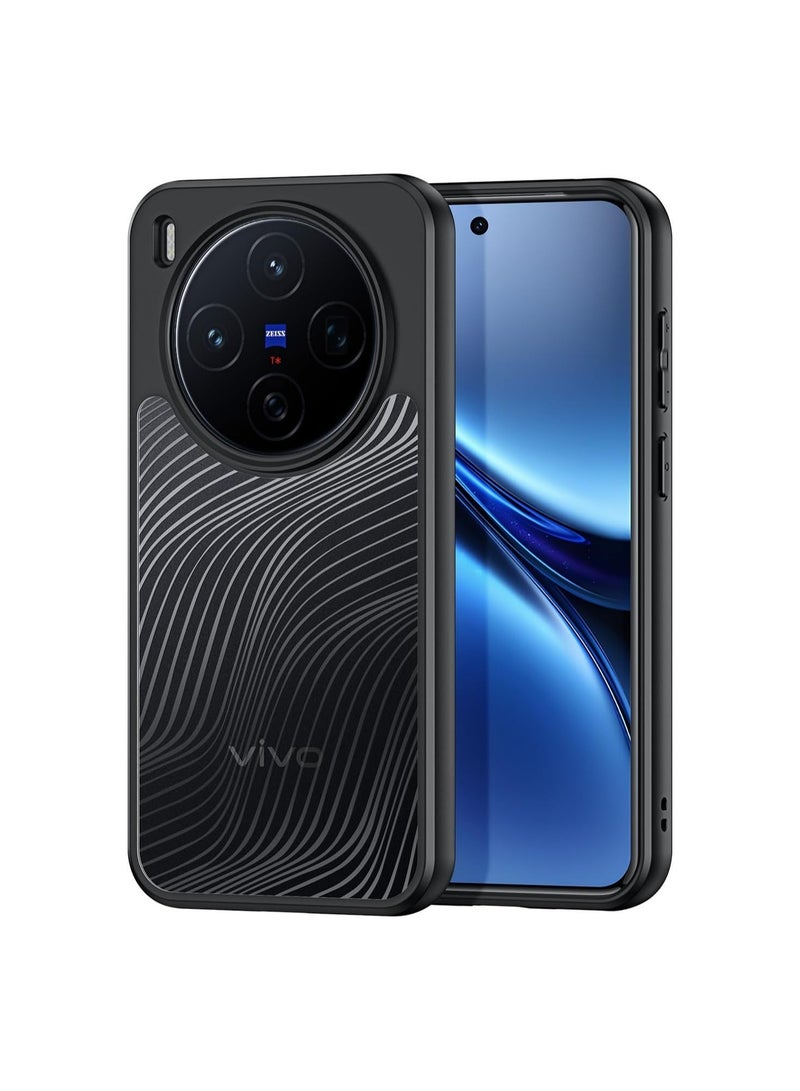 general Transparent Protective Case Compatible with Vivo X300 Sleek lines with a matte-finish transparent back cover Fingerprint-resistant and drop-proof PC+TPU shock-absorbing protective case - Image 1