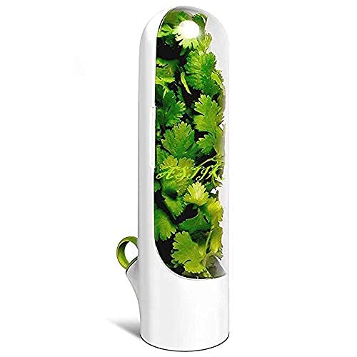 AASTIK SALES Plastic Herb Saver Pod For The Fridge Small Produce Saver Food Storage Container Vegetable Keeper Herbs Storage Bpa Free Vegetable Container Keep Fresh Herb Saver - Image 1