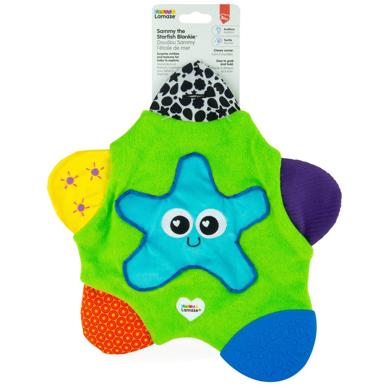 Lamaze Sammy the Starfish Blankie- Baby Discovery Blankie - Image 1