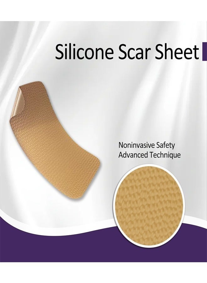 EELHOE 1 Pack/8 Pcs Silicone Scar Sheet, Made With Ultra-Thin Flexible Fabric Instead of Rubber, For Scars Offer Comfort Protection, Effectively Soften, Flatten and Diminish New And Old Scars - Image 2
