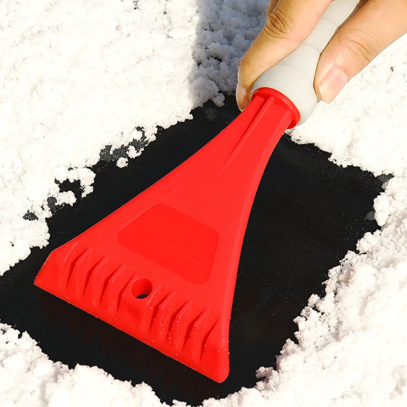 Car Ice Scraper 10.8*3.2*27Cm 32Mm Eva Foam Non-Slip Handle - Rounded Scratch-Proof Edge Snow Remover for Car Windshield Deicing Frost Scraping Snow Shoveling - Image 4