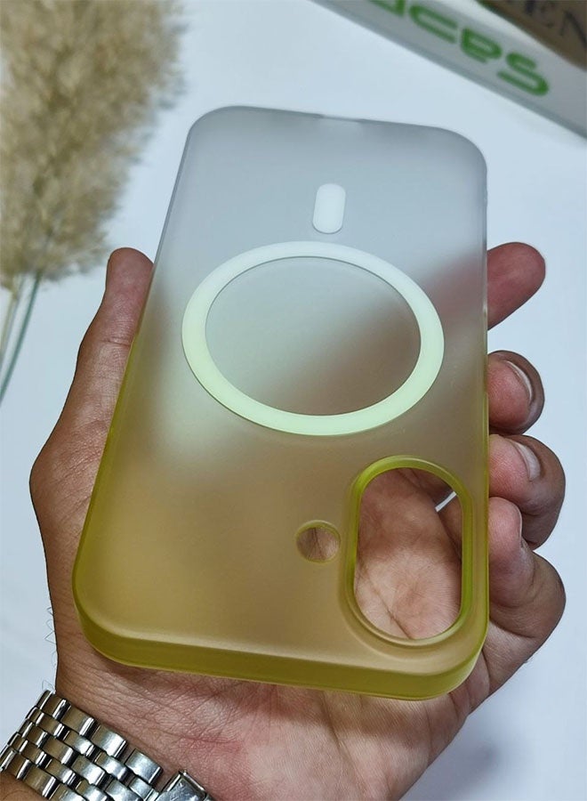 MagSafe Case for iPhone 16, Slim Semi-Transparent Case, Shockproof, Scratch and Fingerprint Resistant, Supports Magnetic Wireless Charging - Green - Image 2