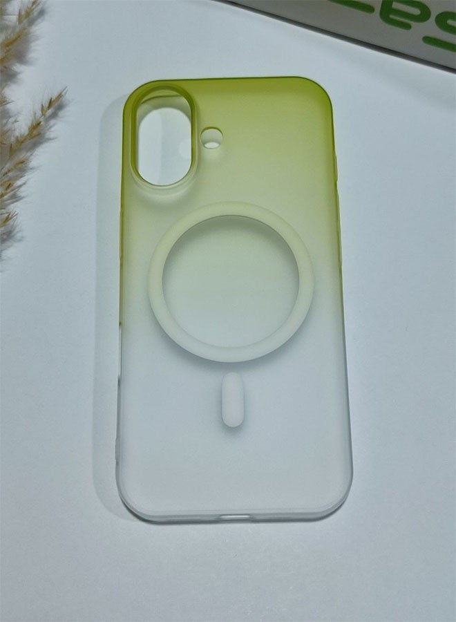 MagSafe Case for iPhone 16, Slim Semi-Transparent Case, Shockproof, Scratch and Fingerprint Resistant, Supports Magnetic Wireless Charging - Green - Image 5