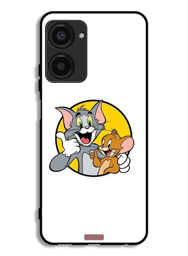 Tolwak Realme 10 Pro Protective Case Cover Tom And Jerry - Image 1
