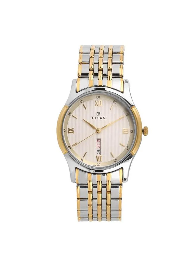 تيتان Men's Metal Analog Watch 1636BM01 - 42 mm