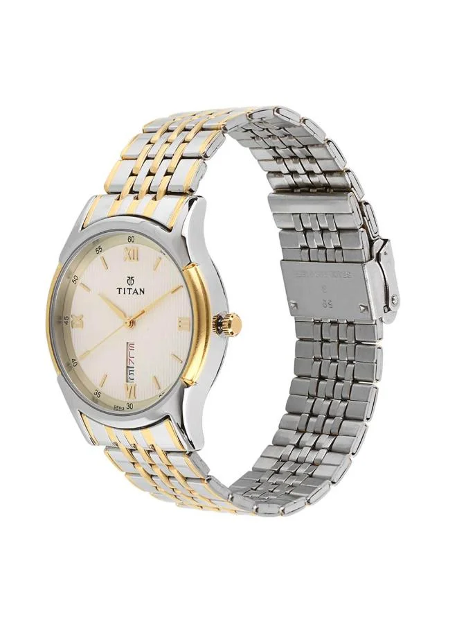 تيتان Men's Metal Analog Watch 1636BM01 - 42 mm