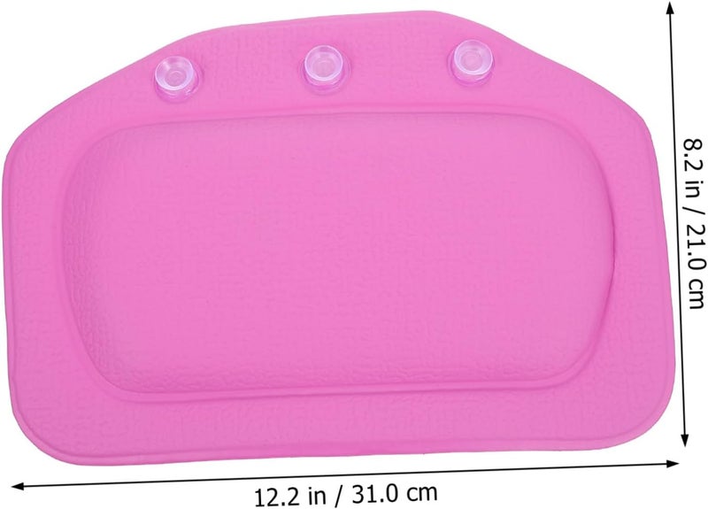 GALPADA Bath Pillow Suction Cups, PVC Foam Tub Pillow for Shoulder Support, Home and Hotel Bathtub Accessory for Relaxing Spa Bath Use - Image 2