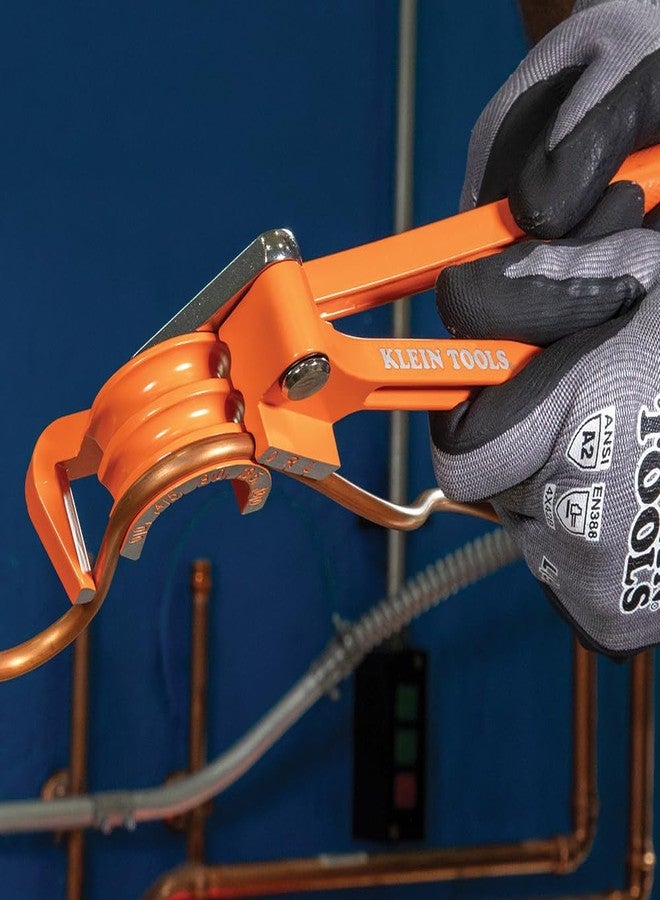 Klein Tools 51006 3-in-1 Tube Bender, 1/4, 5/16, and 3/8-Inch O.D. Tubing, Bends Soft Copper, Aluminum, Thin Wall Steel up to 180 Degrees - Image 5