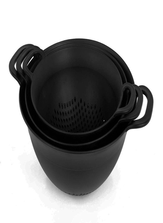Mintra Office Mintra Home Colanders 3pk (Assorted 3pk, Black) - Image 3