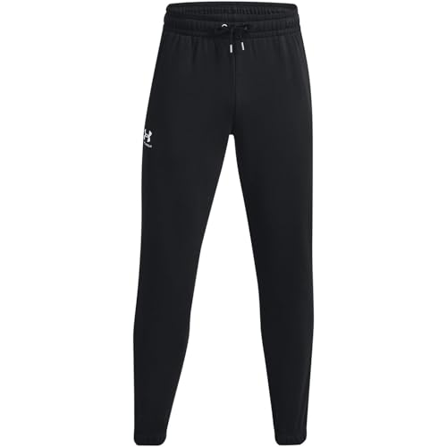 Under Armour Men's Essential Fleece Joggers, Black, XL - Image 2