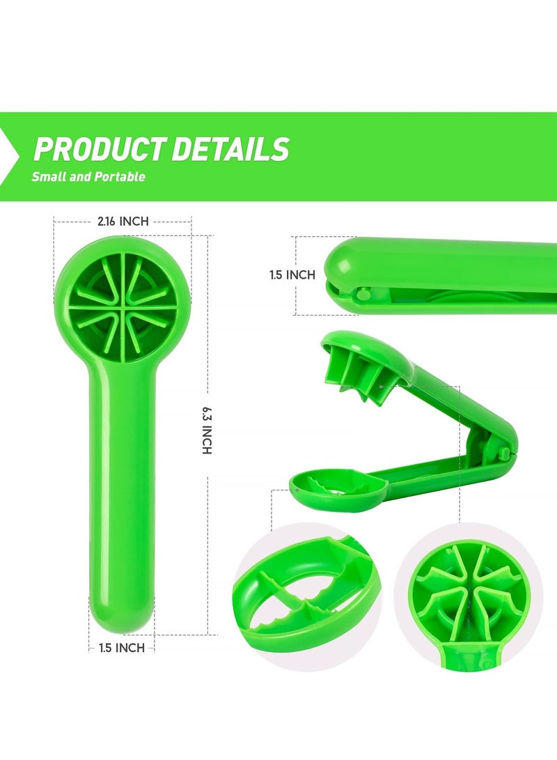 SYOSI 2 Pcs Grape Cutter, Grape Slicer for Toddlers, Tomato Cherry Strawberry Cutter, Quarter Slicer for Vegetable Fruit Cake, for Vegetable Fruit Salad, Kitchen Gadget Tool No Blade (Green) - Image 5