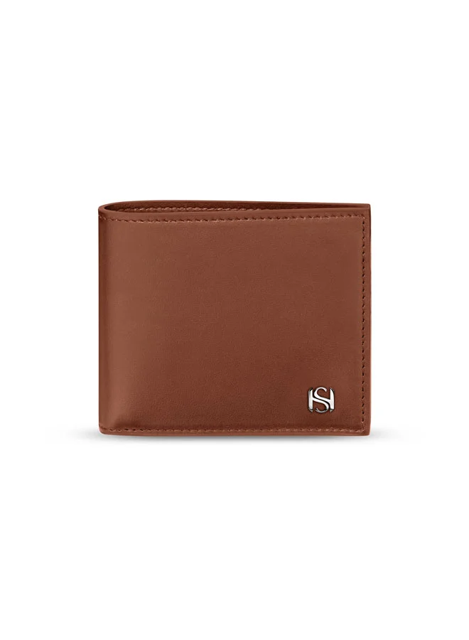 Saint Honore Paris Weaved Tan Leather Wallet for Men