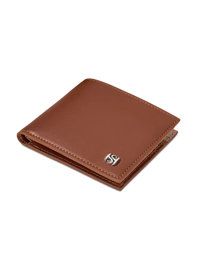 Saint Honore Paris Weaved Tan Leather Wallet for Men